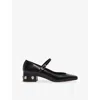 Maje 40mm Jewel-embellished Pumps In Black