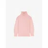 Maje Womens Roll-neck Knitted Wool-blend Jumper Roses In Roses