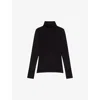 Maje Long-sleeved Top In Noir / Gris