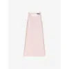 Maje Womens Sleeveless Tie-back Satin Mini Dress Roses In Roses