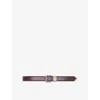 Maje Womens Dark Brown Smooth Leather Buckle Belt