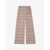 Maje Pantalon En Tweed In Bruns