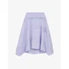 Maje Striped Cotton Maxi Skirt In Tricolore