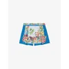 Maje Womens Multicolor Floral Print Tropical-print Pleated Woven Shorts In Multicolor Floral Print