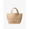 Maje Womens Naturels Brand-embroidered Raffia Tote Bag