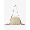 Maje Raffia Effect Miss M Mini Bag In Naturels