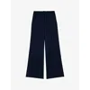 Maje Stripe Suit Trousers In Blue