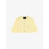 Maje Buttoned Pocket Blazer In Yellow