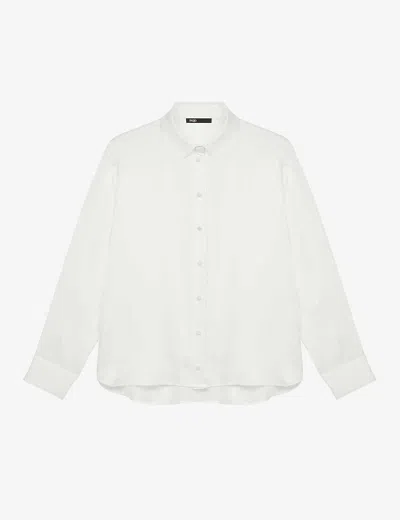 MAJE WOMENS MAJE CECILY SILK SHIRT,39435087