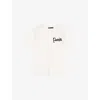 Maje Womens White Paris-embroidered Regular-fit Cotton-jersey T-shirt In White