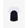 Maje Pleated Jersey Top In Multi