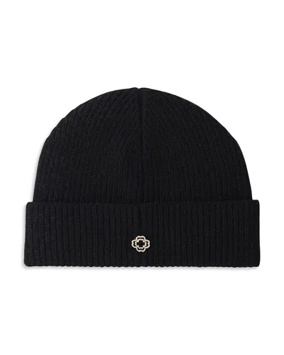 Maje Wool And Cashmere Hat In Black