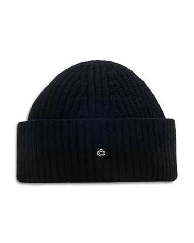 Maje Wool & Cashmere Knit Hat In Black