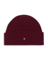 Maje Wool & Cashmere Knit Hat In Burgundy