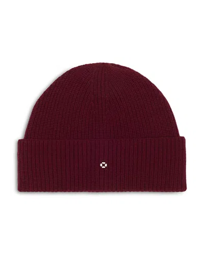 Maje Wool & Cashmere Knit Hat In Burgundy