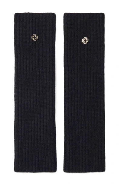 Maje Wool And Cashmere Mittens In Black