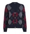 Maje Margayle Wool Rhinestone Cardigan In Multi