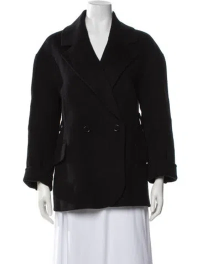 Pre-owned Maje Wool Blazer In Black