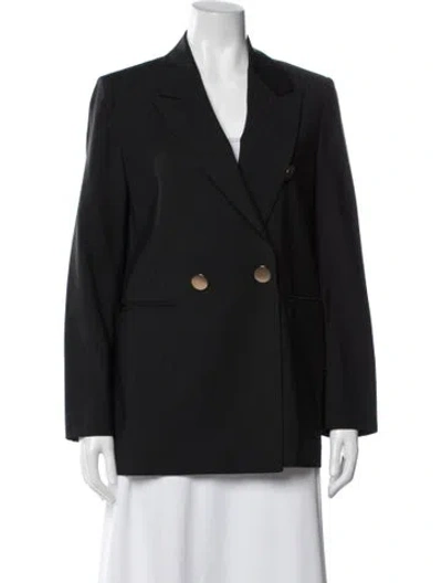 Pre-owned Maje Wool Blazer In Blue