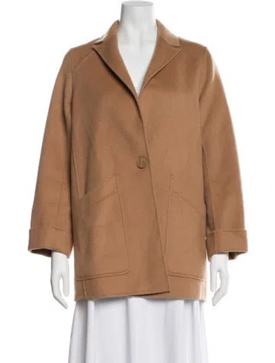 Pre-owned Maje Wool Blazer In Brown