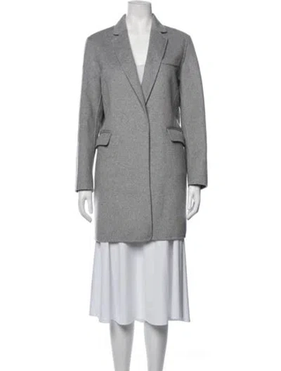 Pre-owned Maje Wool Blazer In Grey