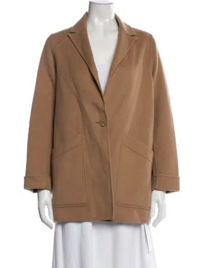 Pre-owned Maje Wool Blazer W/ Tags In Brown