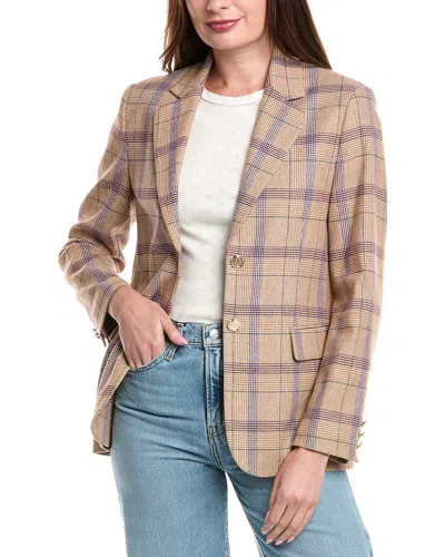 Maje Wool-blend Blazer In Multi