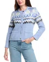 Maje Wool-blend Cardigan In Multi