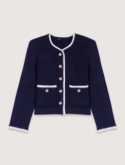 MAJE WOOL-BLEND CARDIGAN