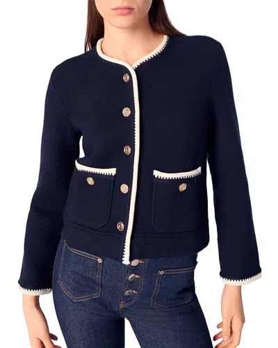 MAJE WOOL BLEND CARDIGAN