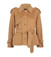 Maje Wool-blend Coat In Brown