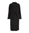 Maje Wool-blend Double-faced Coat In Black
