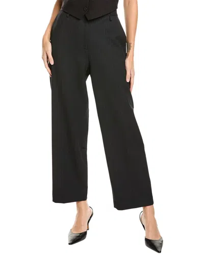 Maje Wool-blend Pant In Black