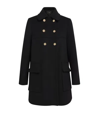 MAJE WOOL-BLEND PEA COAT