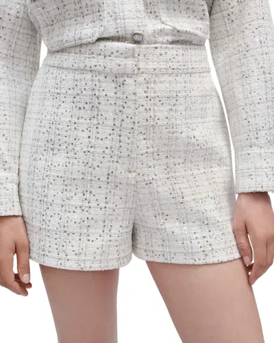 Maje Wool-blend Short In White