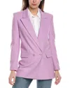 Maje Vilanota Blazer Aus Twill In Purple