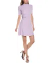 Maje Wool-blend Sweaterdress In Purple