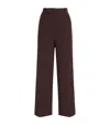 Maje Wool-blend Tailored Trousers In Red