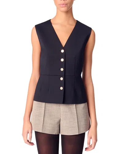 MAJE WOOL BLEND VEST