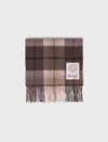 Maje Wool Check Scarf In Multi