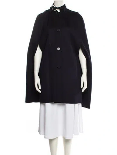 Pre-owned Maje Wool Coat In Black