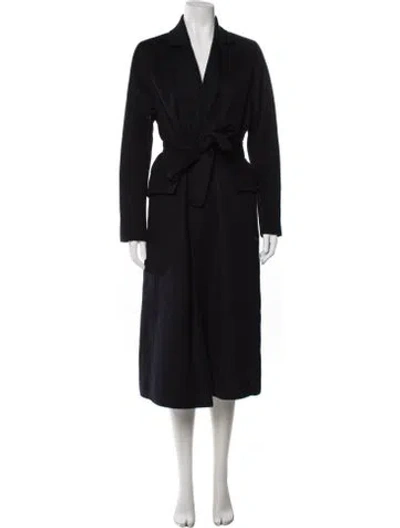 Pre-owned Maje Wool Coat In Black