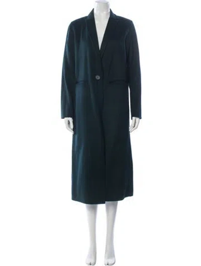 Pre-owned Maje Wool Coat In Blue