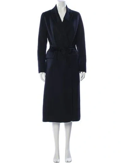 Pre-owned Maje Wool Coat In Blue