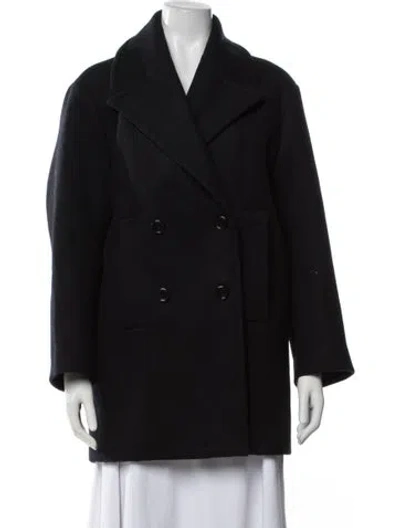 Pre-owned Maje Wool Coat In Blue
