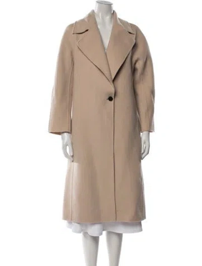 Pre-owned Maje Wool Coat In Brown