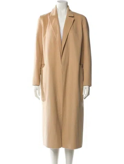 Pre-owned Maje Wool Coat In Neutral