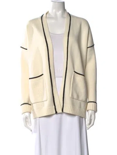 Pre-owned Maje Wool Colorblock Pattern Sweater In Neutral