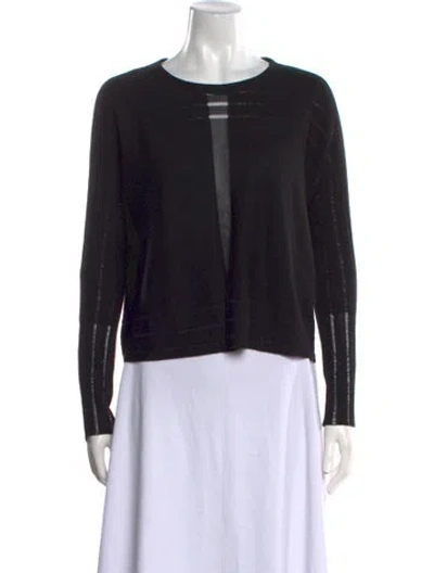 Pre-owned Maje Wool Crew Neck Sweater In Black