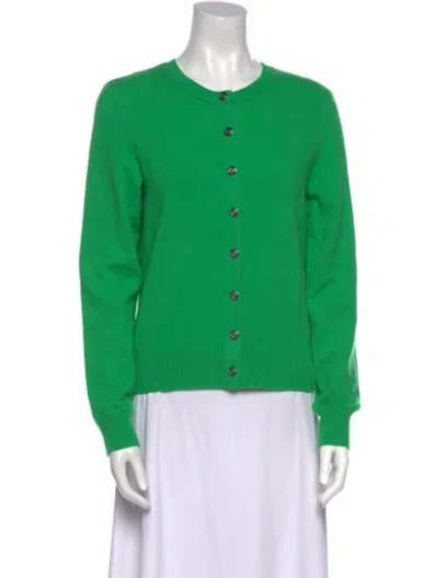 Pre-owned Maje Wool Crew Neck Sweater In Green